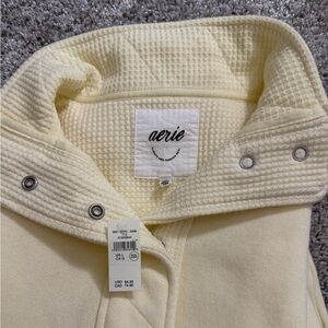 Aerie Getaway Quarter Snap Sweatshirt